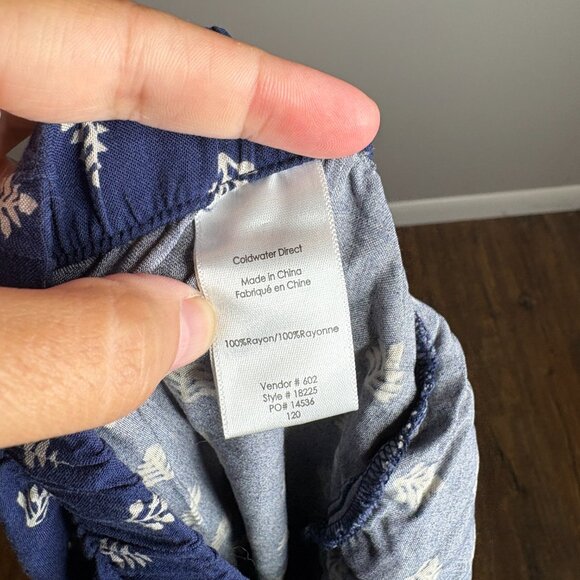 Coldwater Creek patterned boho wide leg pull on pants - Picture 6 of 6